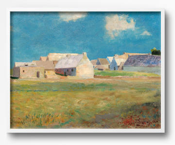 Breton Village | Landscape Scene | Odilon Redon