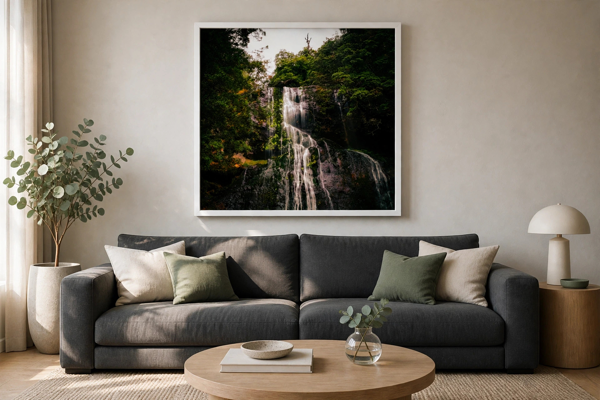 Wall Art for a Grey Sofa: Australian Colour & Size Guide
